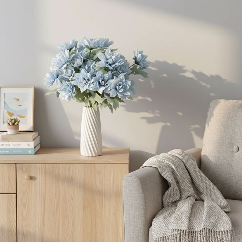 Bouquet Floral Chic de Pivoines Bleues
