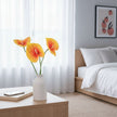 Fleur Artificielle Orange En Calla Élancé