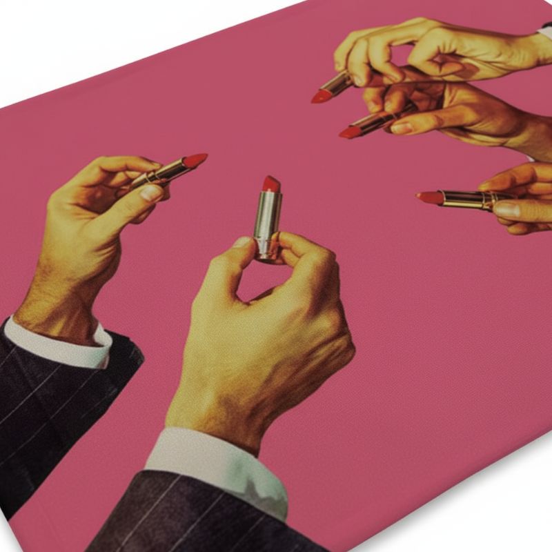 Set De Table En Lin Design Art Contemporain