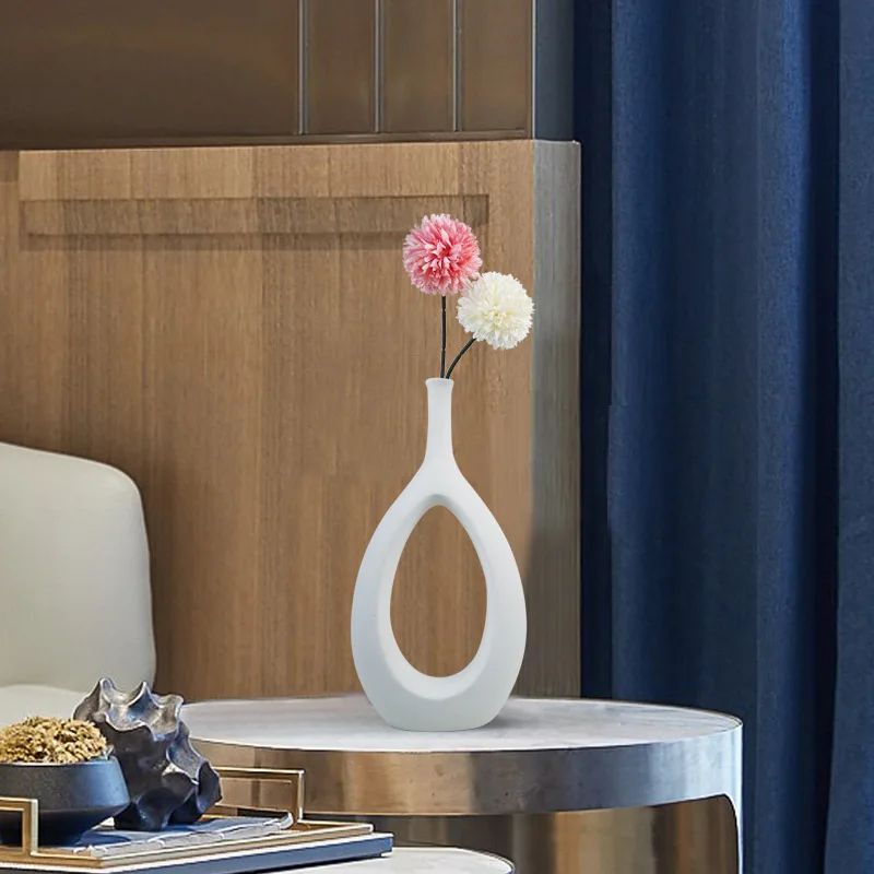 Vase Creux en Céramique de Style Nordique