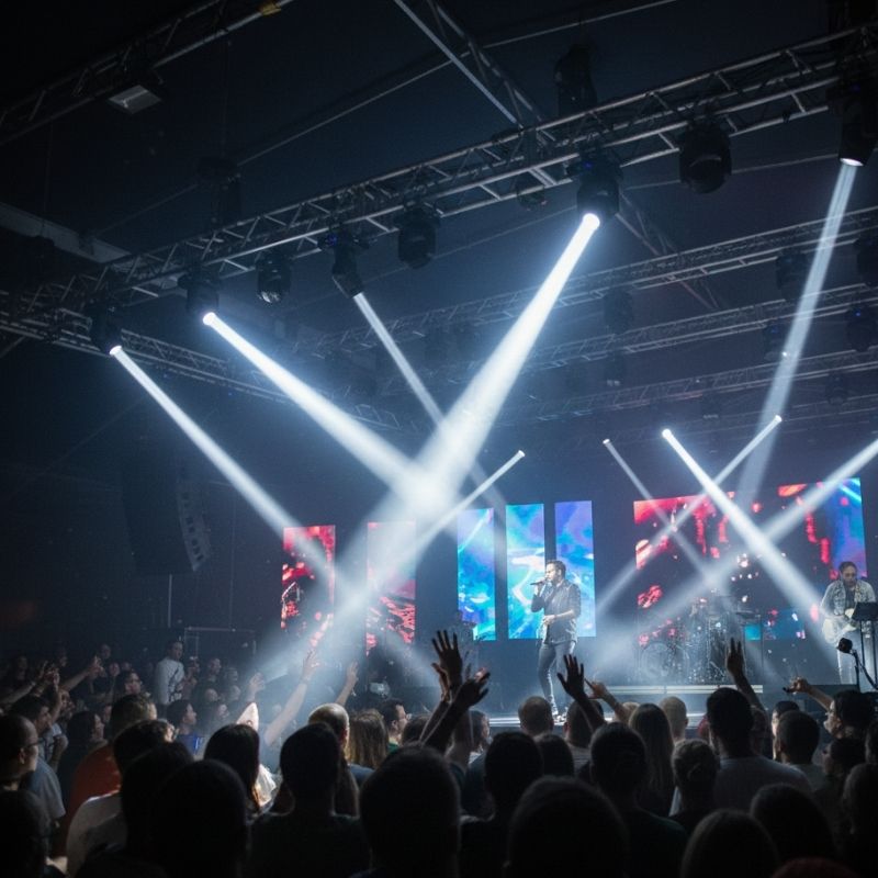 Éclairage de Salle à Tête Mobile Professionnelle