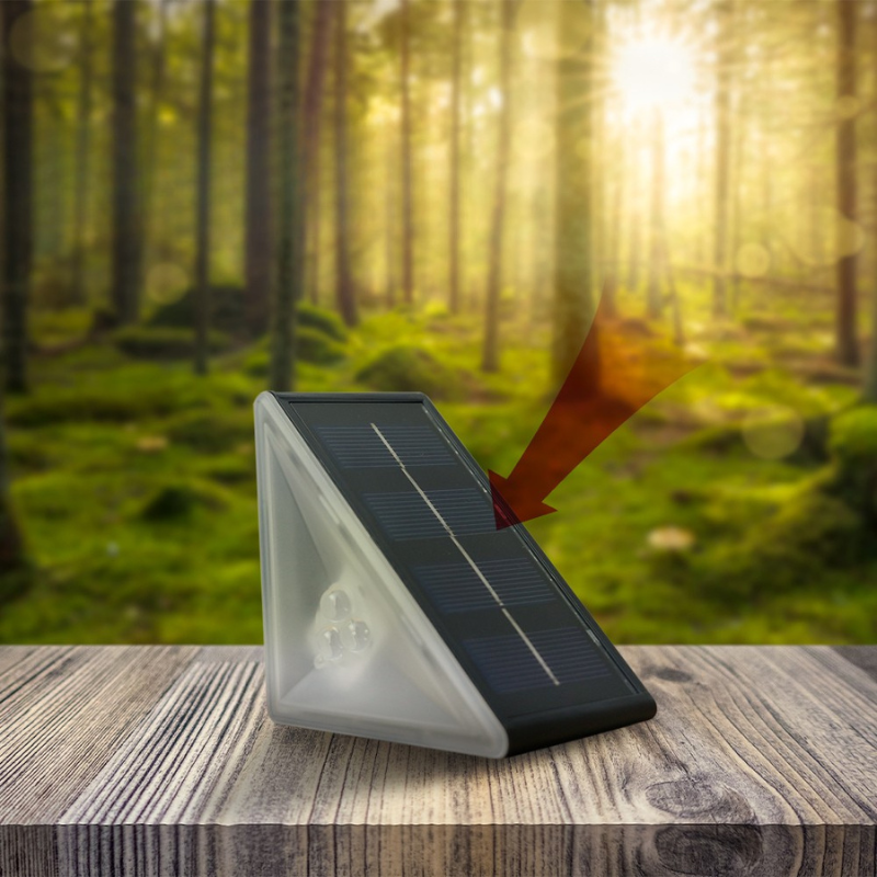 Éclairage de Chemin Solaire LED Design Triangulaire