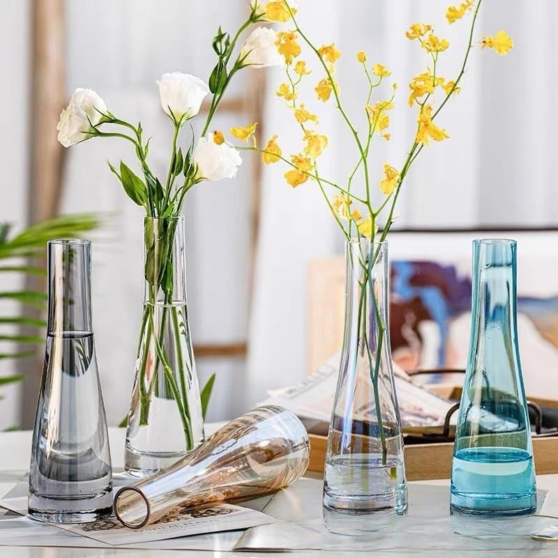 Vase Haut en Verre Style Contemporain