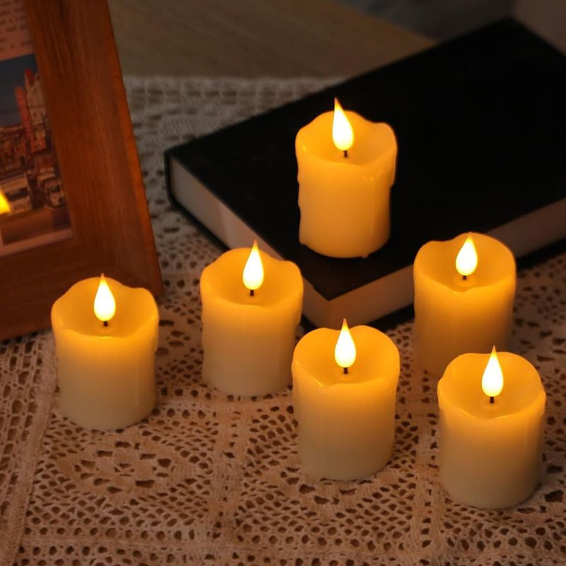 Bougie LED Rechargeable Effet Flamme