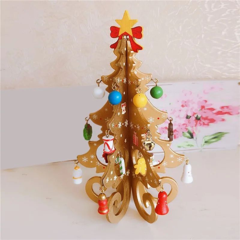 Mini Sapin De Noël En Bois Festif