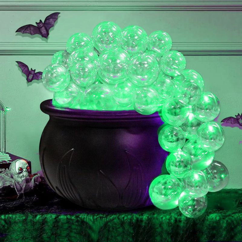 Décorations Halloween Chaudron Lumineux avec Bulles LED