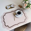 Set De Table Cuir avec Bord Ondulé