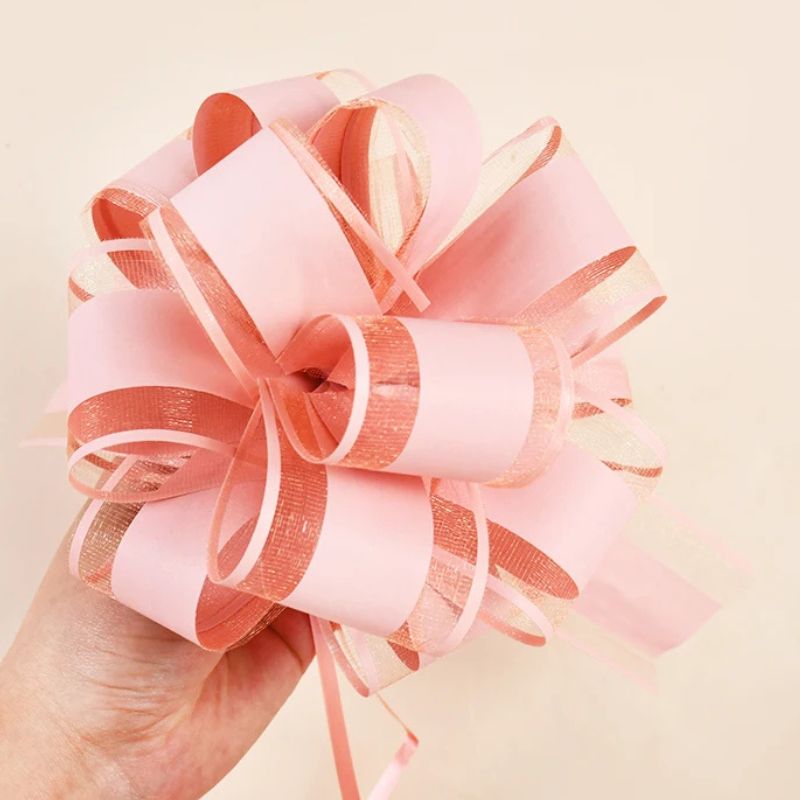 Décoration Festive Rubans à Nœuds Élégants en Soie Lot de 2 Pièces