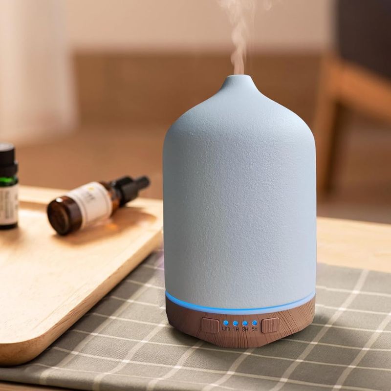 Diffuseur D’Huiles Essentielles Design En Céramique Ultrasonique Zen