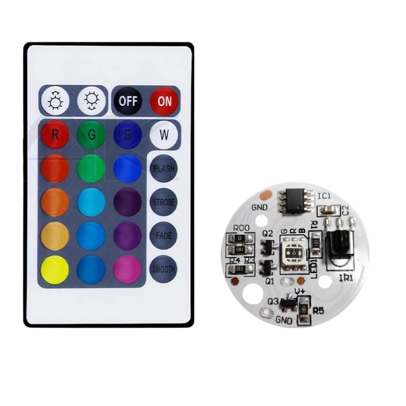 Télécommandes Universelles RGB avec Carte Lumière LED