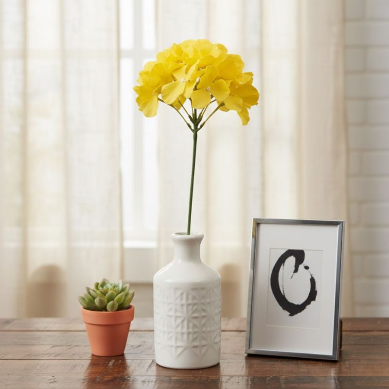 Fleur Artificielle Jaune Effet Naturel