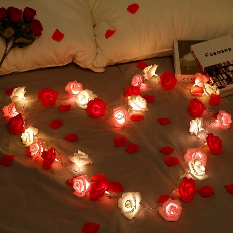 Guirlandes pour Anniversaire Roses Lumineuses LED