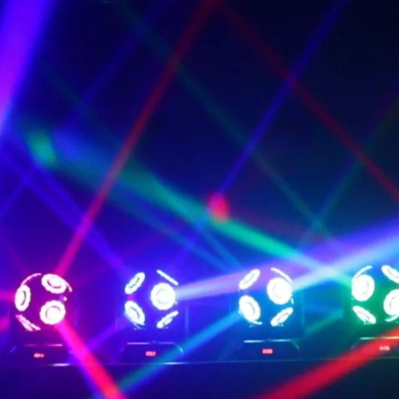 Éclairage de Salle Professionnel à Effet Stroboscopique et Rotation Infinie