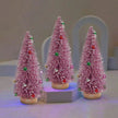 Sapin De Noël Miniature Avec Boules Colorées