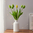 Fleur Artificielle Vert Tulipes avec Feuillage Réaliste