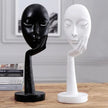 Sculpture Visage Artistique Avec Expression Abstraite