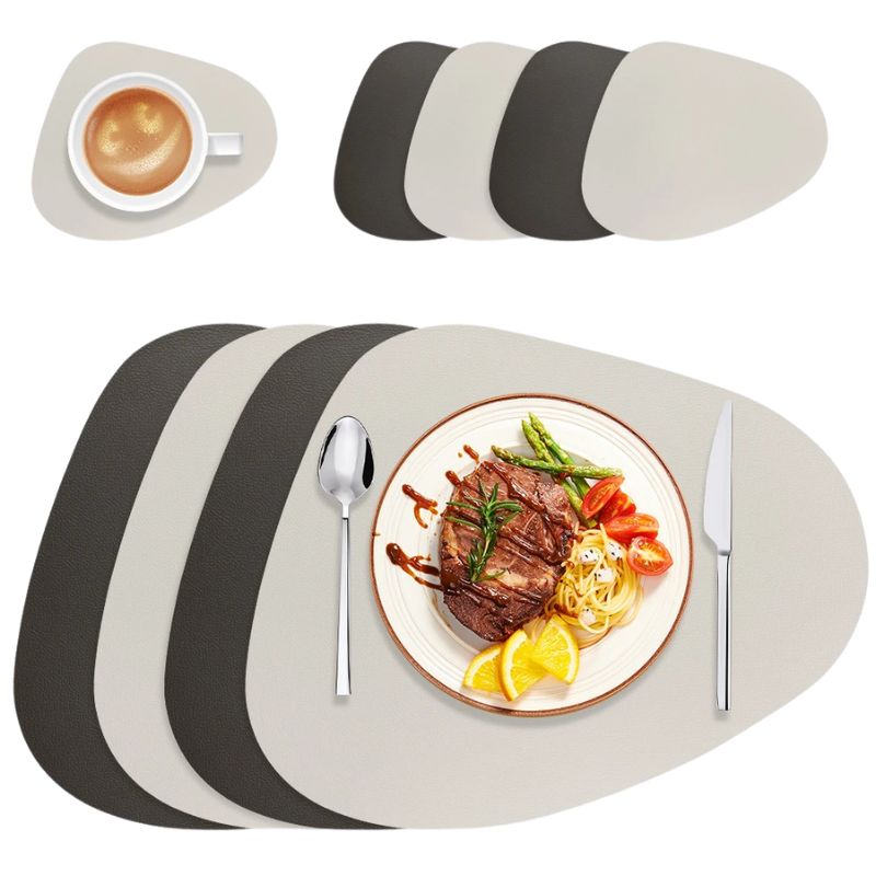 Set De Table Design En Cuir Réversible