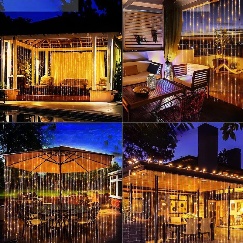 Rideau Lumineux Solaire LED