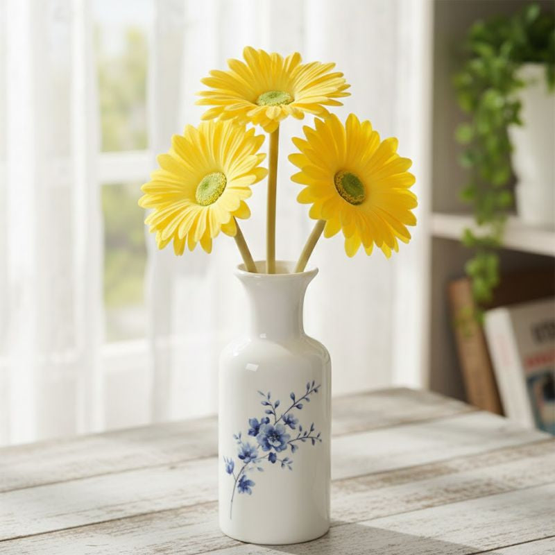 Fleur Artificielle Jaune Gerbera Style Naturel