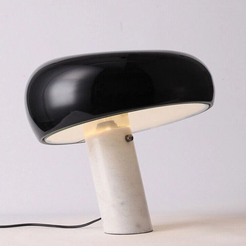 Lampe Champignon Design Italien En Verre Et Marbre Luxueux
