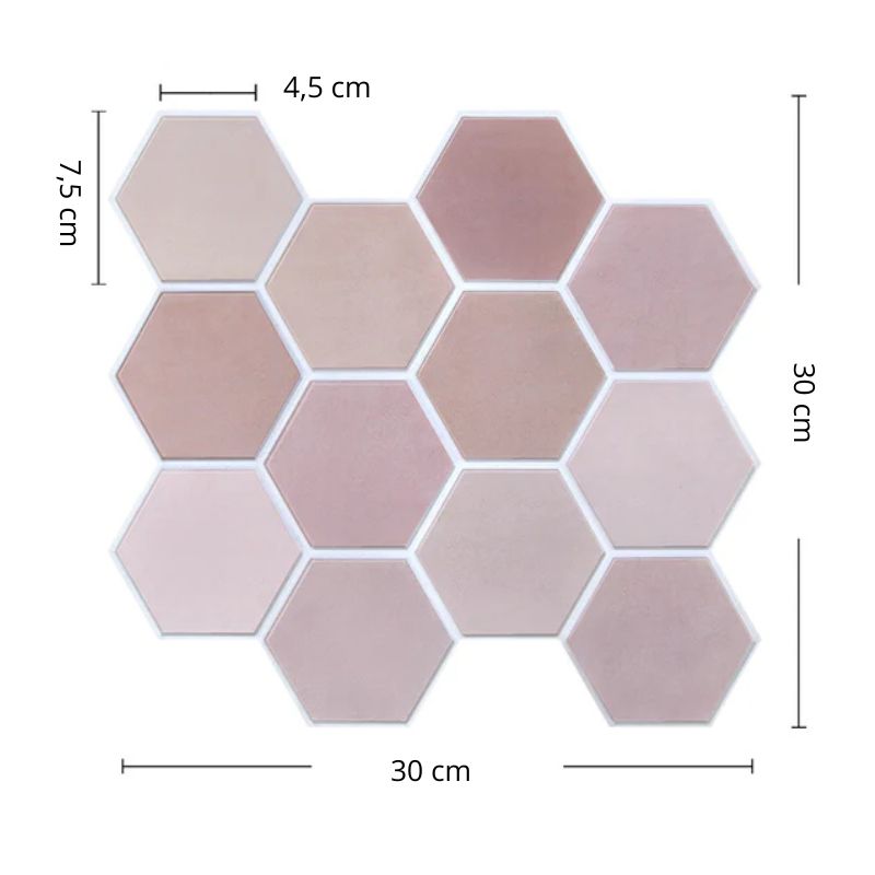 Panneau Mural Décoratif 3D Avec Motif Hexagonal Et Effet Carrelage Moderne