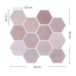 Panneau Mural Décoratif 3D Avec Motif Hexagonal Et Effet Carrelage Moderne