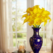 Fleur Artificielle Jaune Avec Style Décoratif Moderne