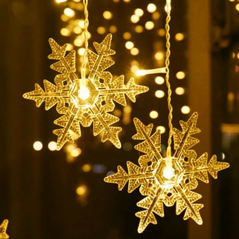 Guirlande LED Flocon de Neige Lumineuse