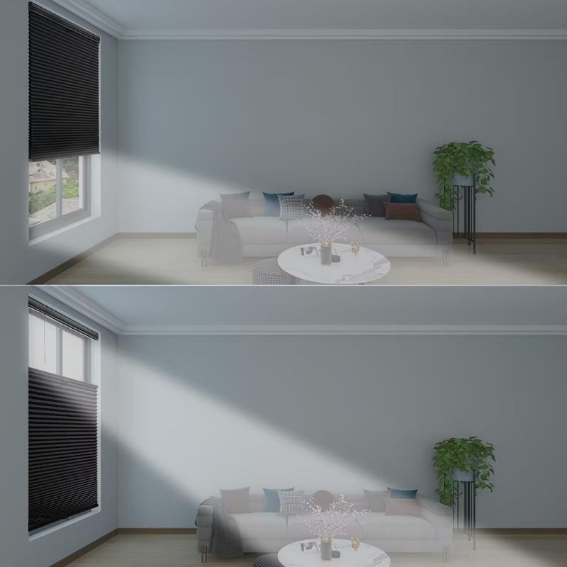 Rideau Intelligent Motorisé Occultant Avec Télécommande