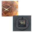 Horloge En Bois Murale Avec Effet Tranche De Bois Naturel