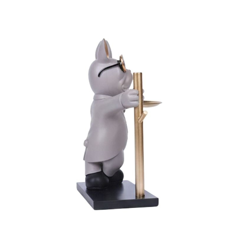 Sculpture Moderne Chien Décoratif Contemporain