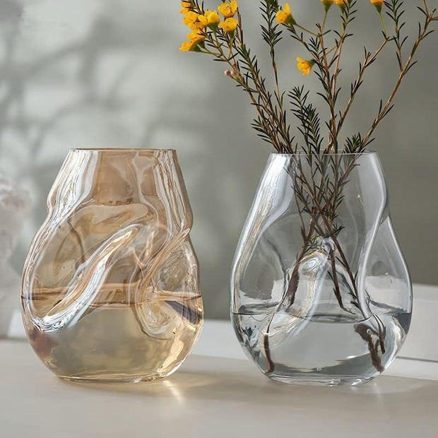 Vase Murrano en Verre Irrégulier