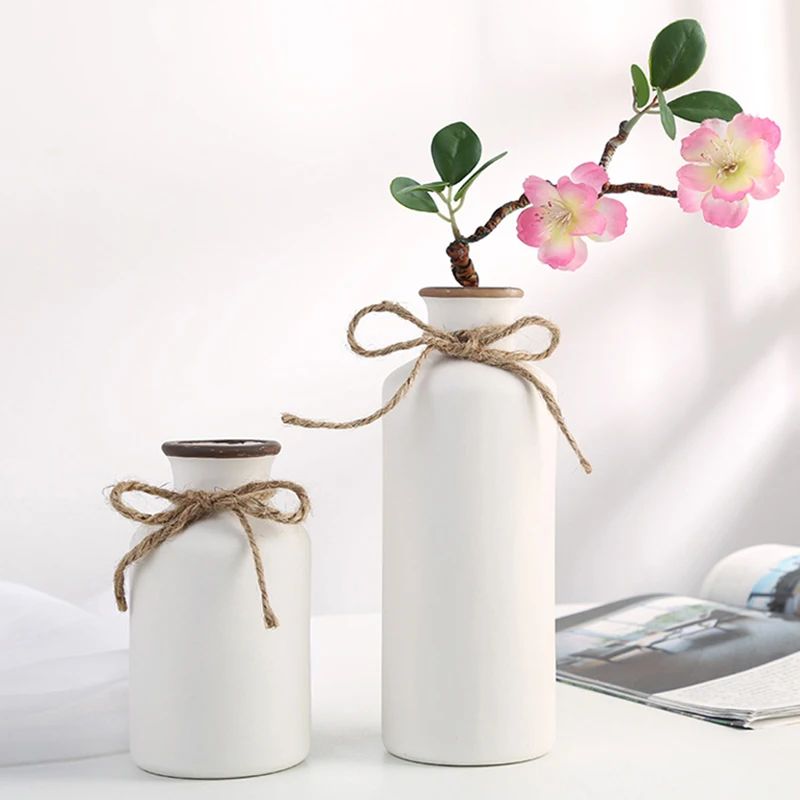 Vase Blanc Boho Style Nordique Moderne