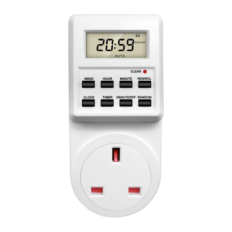 Programmateur De Prise Digitale Avec Écran LCD Et Boutons De Contrôle