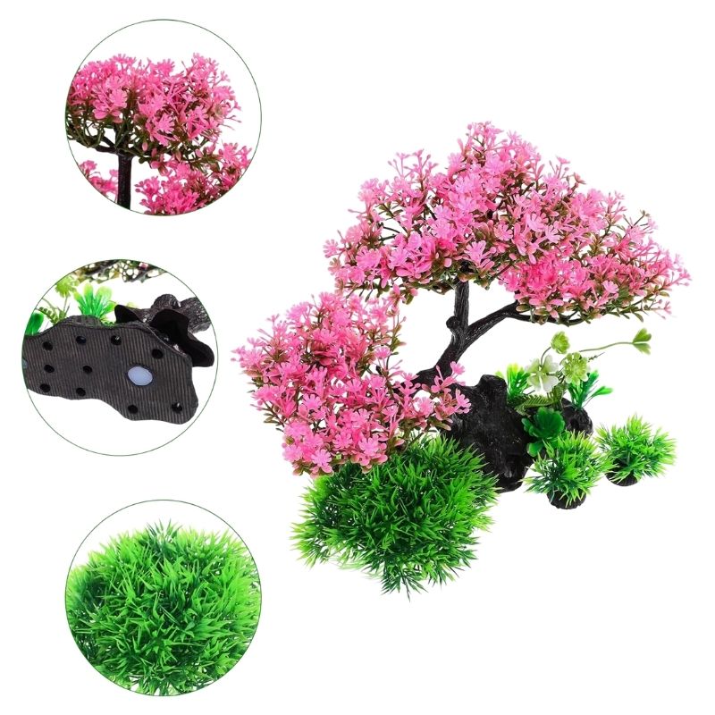 Plante Pour Terrarium Artificielle En Lot Avec Arbre Décoratif