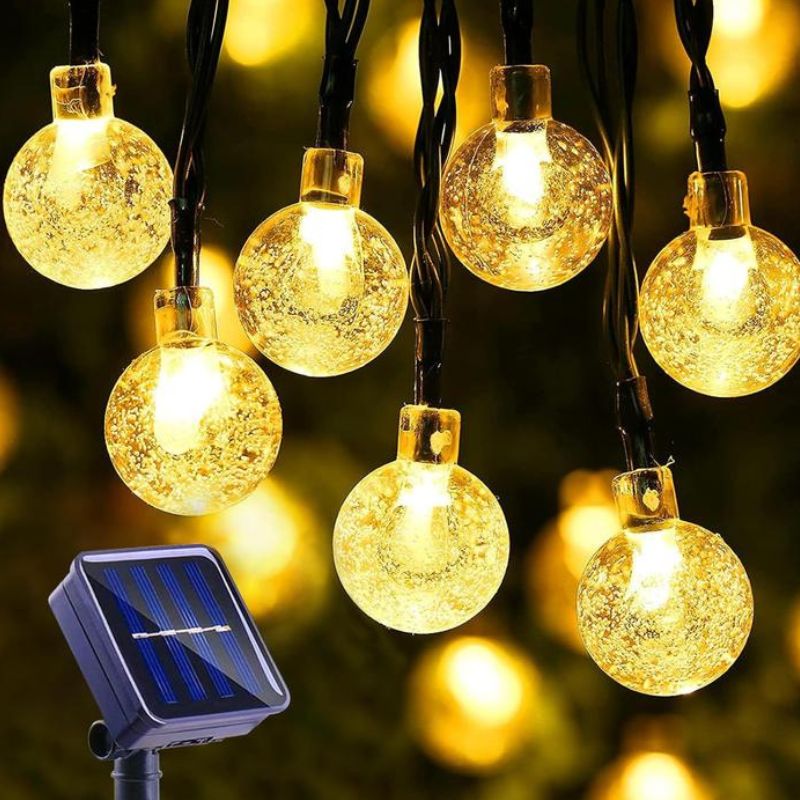 Guirlandes Guinguette Solaire en Cristal