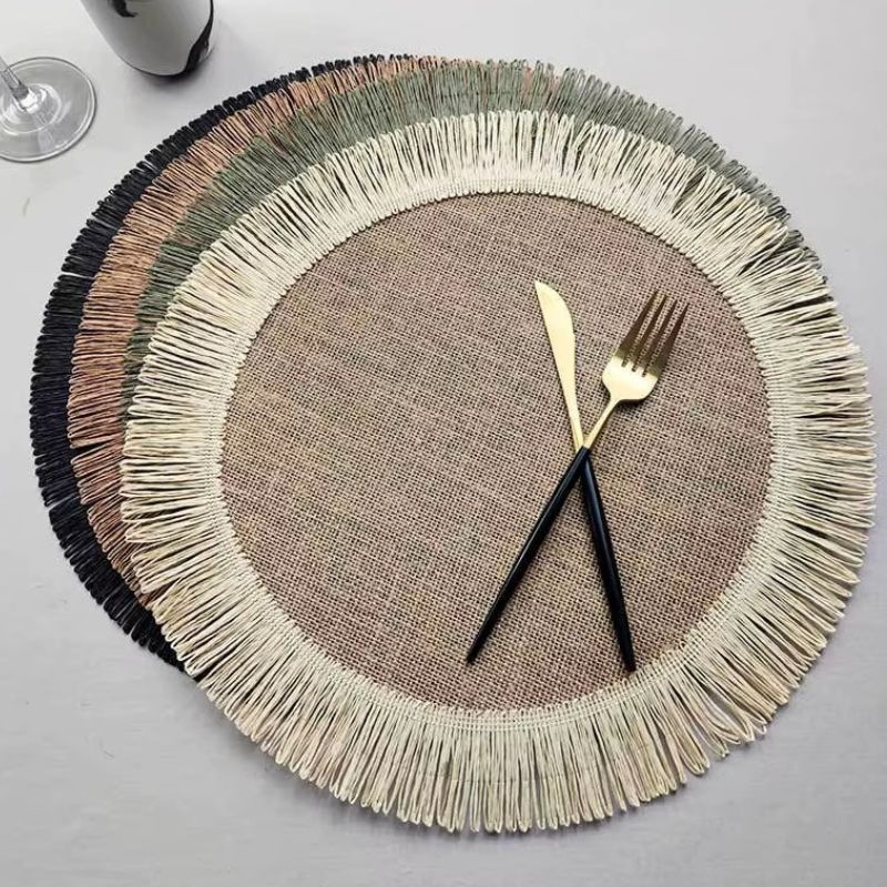 Set De Table En Lin Et Jute Style Bohème Chic