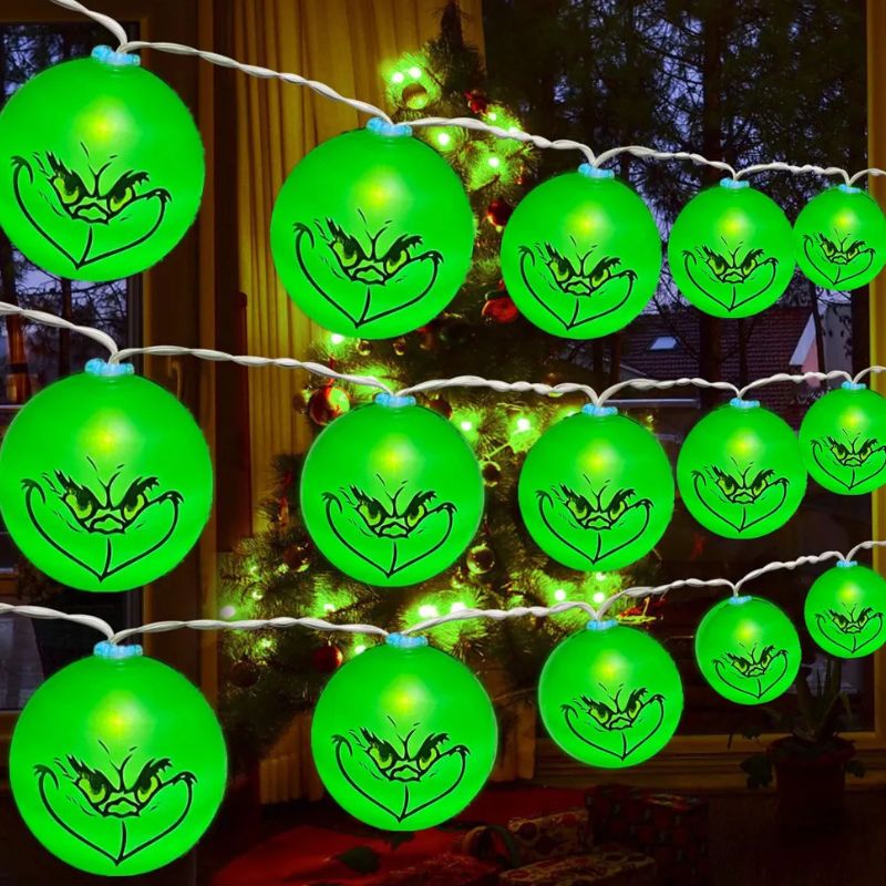 Guirlandes de Noël LED Grinch