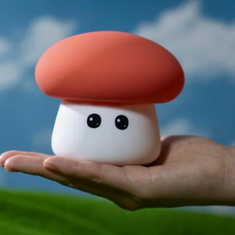 Lampe Champignon Enfant En Silicone Douce Et Mignonne
