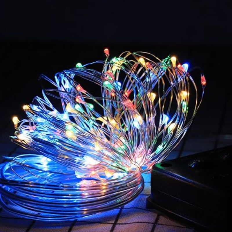 Guirlandes Solaires LED en Cuivre Flexible