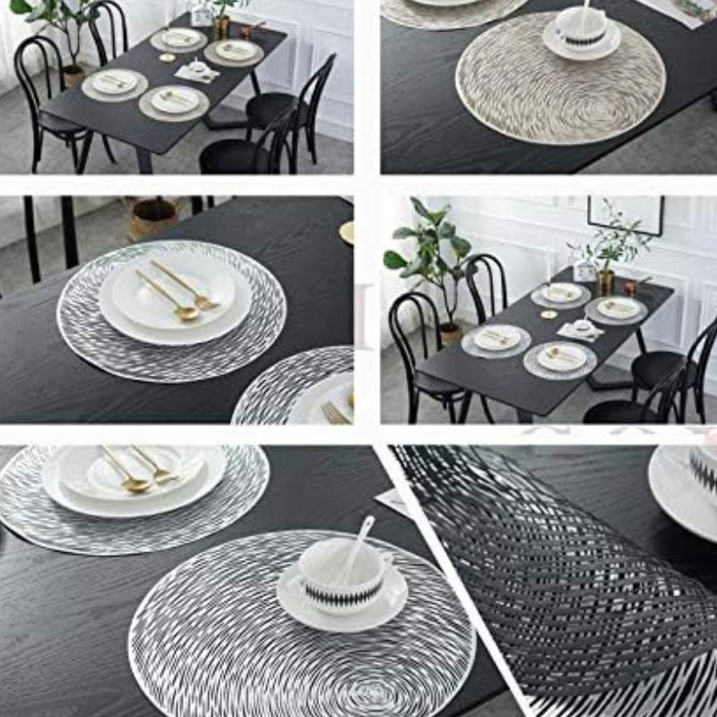 Set De Table Vinyle Rond Chic Et Résistant