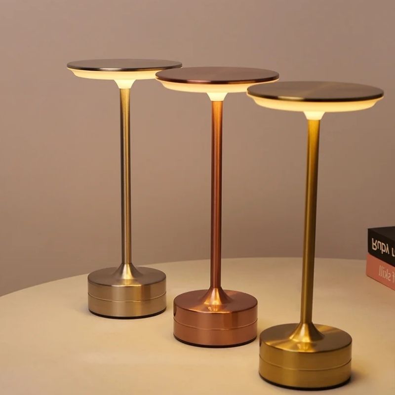 Lampes d'Ambiance Métal Rechargeables Avec Capteur Tactile