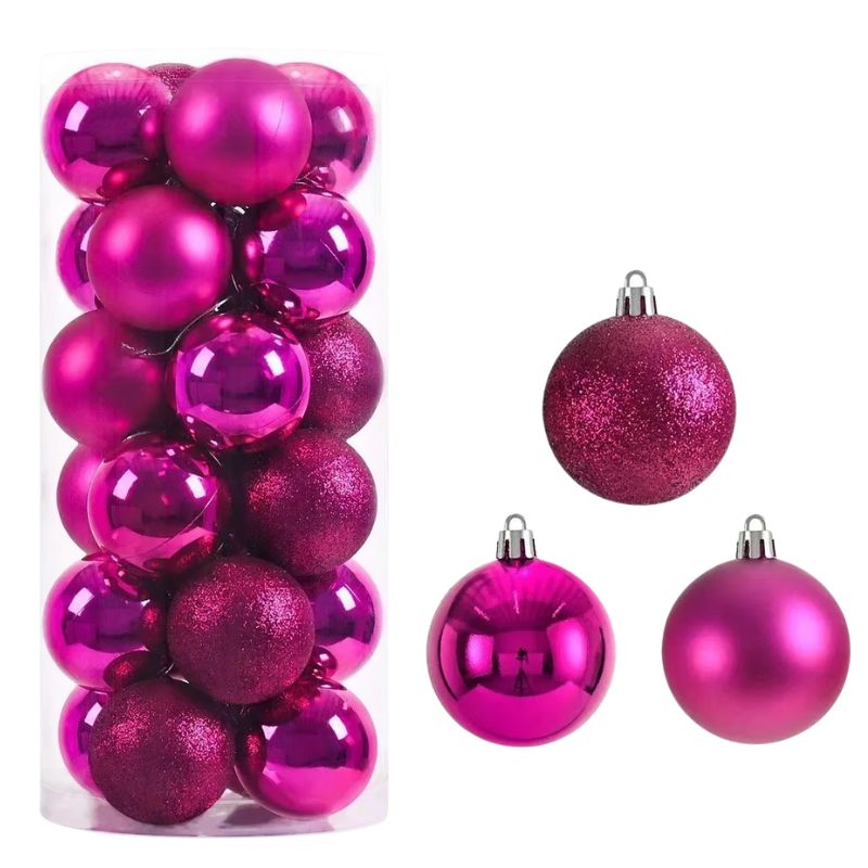 Décorations de Noël Boules Métallisées Élégantes