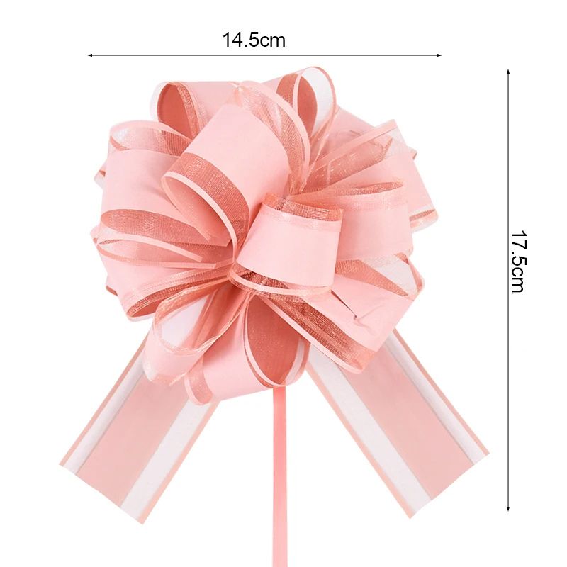 Décoration Festive Rubans à Nœuds Élégants en Soie Lot de 2 Pièces
