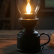 Éclairage de Table Vintage à LED Imitation Lanterne à Pile