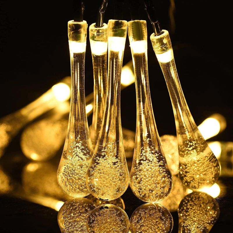 Guirlandes Solaires LED Goutte d’Eau