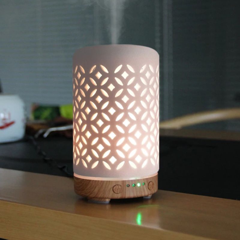Diffuseur D’Huiles Essentielles Design En Céramique Lumineux Relaxant
