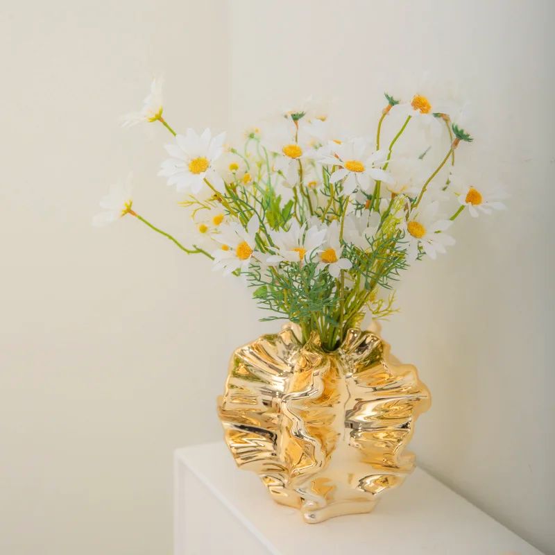 Vase Doré Luxueux