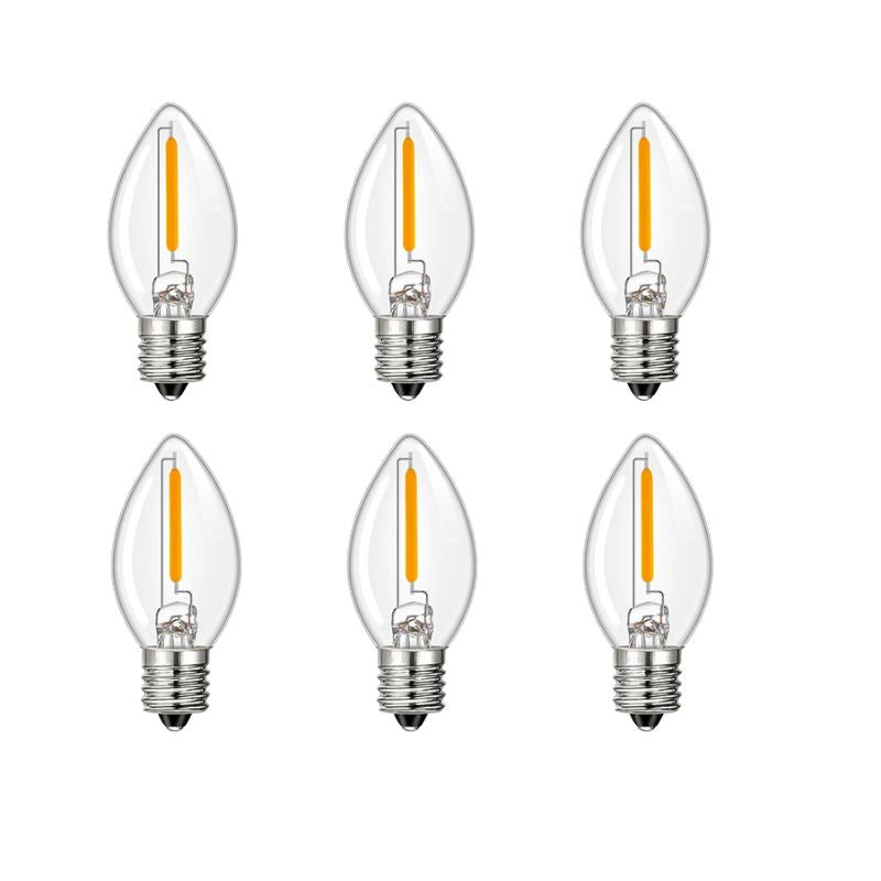 Ampoules de Rechange LED C7 Lot de 6 Pièces