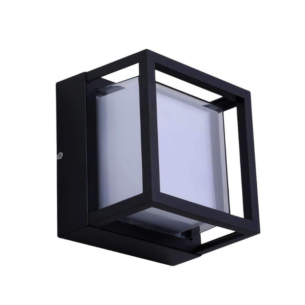 Applique Murale Extérieur Étanche En Verre Et Métal Élégante, Applique Murale Noir